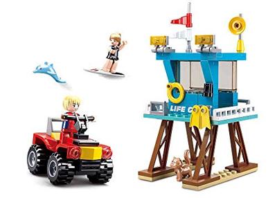 Sluban Lifeguard Tower bouwstenen set