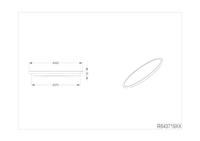 Trio PlafonniereAureo zwart - Ø 40cm - R64371932 - thumbnail