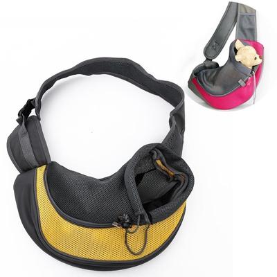 Hond en kat Sling vervoerder handen gratis omkeerbare Pet papoose tas grootte: Large (geel) Hond en kat Sling vervoerder handen gratis omkeerbare Pet papoose tas grootte: Large (geel)