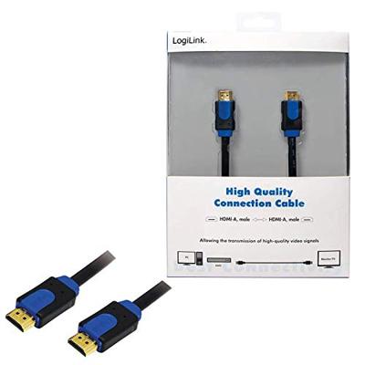 LogiLink CHB1105 HDMI-kabel HDMI Aansluitkabel HDMI-A-stekker, HDMI-A-stekker 5.00 m Zwart 4K UHD