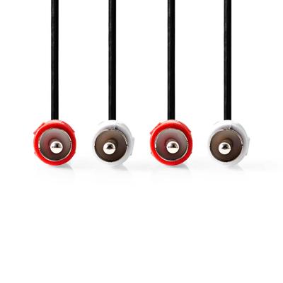Stereo-Audiokabel | 2x RCA Male - 2x RCA Male | 10 m | Zwart