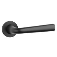 Aprile Massieve Deurkruk Tulipa Zwart Op Rond Rozet - thumbnail