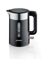 Severin WK9265 Waterkoker 1.7L 2200W Zwart/RVS - thumbnail