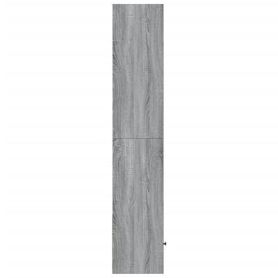 Boekenkast 70x36x189 cm bewerkt hout grijs sonoma eikenkleurig