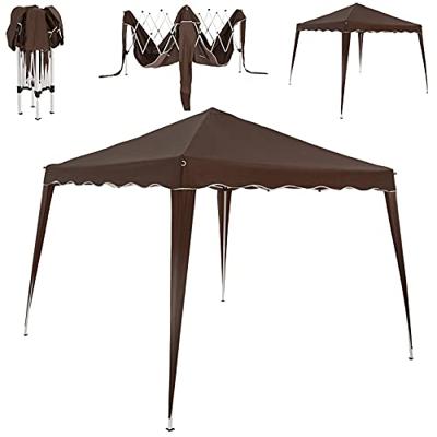 Vouwbare Partytent Capri 3x3m Donkerbruin - thumbnail