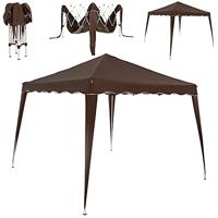 Vouwbare Partytent Capri 3x3m Donkerbruin - thumbnail