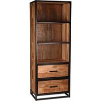 LABEL51 Boekkast Tampa - Rough - Mangohout - thumbnail