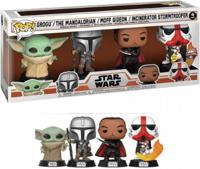 Star Wars Funko Pop Vinyl 4-Pack: Grogu, Mandalorian, Moff Gideon & Incinerator Stormtrooper Glow in the Dark - thumbnail