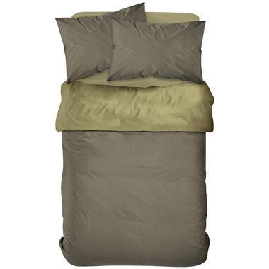 Dekbedovertrek David - groen - 200x200/220 cm - Leen Bakker