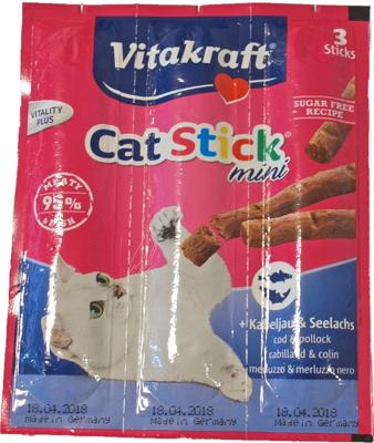Kat Cat-Stick mini kabeljauw & tonijn Gebr. de Boon Vitakraft - Vitakraft Kat Cat-Stick mini kabeljauw & tonijn Gebr. de Boon Vitakraft - Vitakraft
