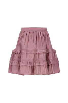Le Chic winter rok meisjes - roze - Thasmin - silky, ruffle