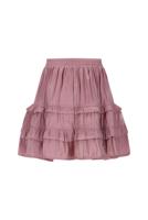 Le Chic winter rok meisjes - roze - Thasmin - silky, ruffle - thumbnail
