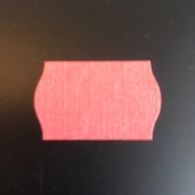 Etiket 2616 licht-rood perm 2-slit golf