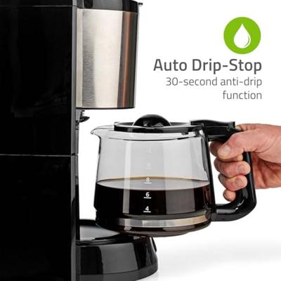 Koffiezetapparaat | Maximale capaciteit: 1.5 l | Aantal kopjes tegelijk: 12 | Warmhoudfunctie | Zilver / Zwart - thumbnail