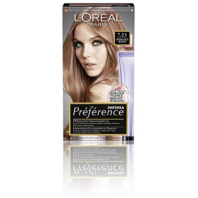 L’Oréal Paris Préférence 7.23 Haarverf - Rosegold Blond - Permanente Haarkleuring met Color Extender L’Oréal Paris Préférence 7.23 Haarverf - Rosegold Blond - Permanente Haarkleuring met Color Extender
