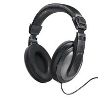 Hama ShellTV koptelefoon (stereo-oordopjes, ideaal tv, extra lange kabel, 6 m, jack 3,52 mm, jack 6,35 mm, stekker meegeleverd, 20 Hz - 20 kHz, 32 ohm, 113 dB/MW) zwart - thumbnail