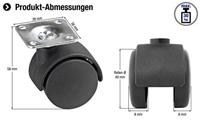 Metafranc Dubbel Wiel 400Mm Met Plaat W - WU0800100 - thumbnail