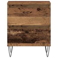 Nachtkastje 2 pcs Oud hout 40 x 35 x 50 cm Bewerkt hout - thumbnail