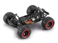 Blackzon Rood Brushed 1:16 RC auto Monstertruck 4WD 2,4 GHz Incl. accu en lader - thumbnail