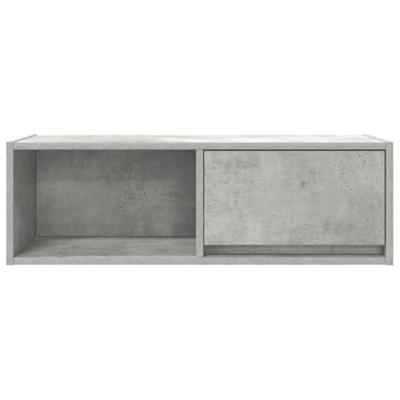 Tv-meubel 80x31x25,5 cm bewerkt hout betongrijs