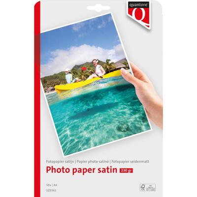 Quantore A4 fotopapier satijn 230 gram 50 vel Quantore A4 fotopapier satijn 230 gram 50 vel