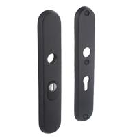 Intersteel Veiligheidsschilden SKG3 doorgaand PC72mm kerntrekbeveiliging - mat zwart - thumbnail