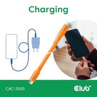 Club3D USB4 Gen 3x2 20Gbps 240W USB Type-C 2m Oranje - thumbnail
