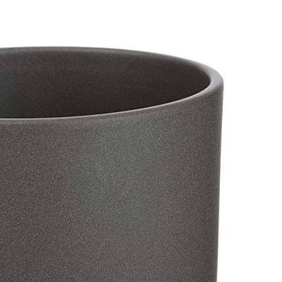 Mica Decorations bloempot Era rond 32.5x31cm donkergrijs mat