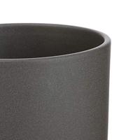 Mica Decorations bloempot Era rond 32.5x31cm donkergrijs mat - thumbnail