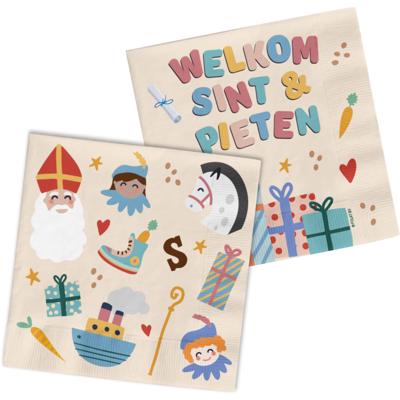 Folat BV Servetten welkom sint & pieten, 20st.