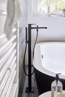 Hansgrohe Badmengkraan Metropol Eengreeps Vloergemonteerd Mat Zwart - thumbnail
