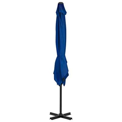 Zweefparasol met aluminium paal 250x250 cm azuurblauw Zweefparasol met aluminium paal 250x250 cm azuurblauw