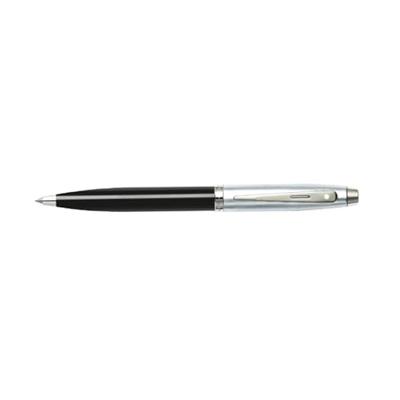 Sheaffer SF-E2931351 Balpen 100 Glossy Black Barrel Brushed Chrome Cap Nickel Plated Sheaffer SF-E2931351 Balpen 100 Glossy Black Barrel Brushed Chrome Cap Nickel Plated