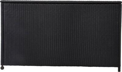 Kussenbox wicker zwart Kussenbox wicker zwart