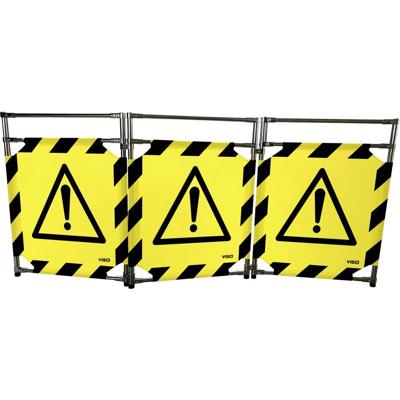 VISO TRAVO128DAN Versperring GEVAAR (b x h) 3000 mm x 1280 mm