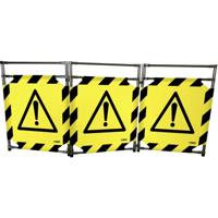 VISO TRAVO128DAN Versperring GEVAAR (b x h) 3000 mm x 1280 mm - thumbnail