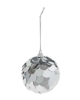 HEMA Kerstbal zilver pailletten (zilver)