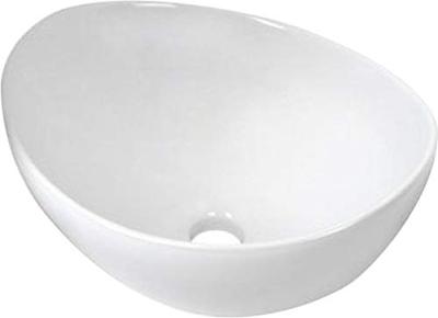 Plieger Keramische Opbouw Waskom Scale Ovaal 39X32X17.5 cm - Glans Wit