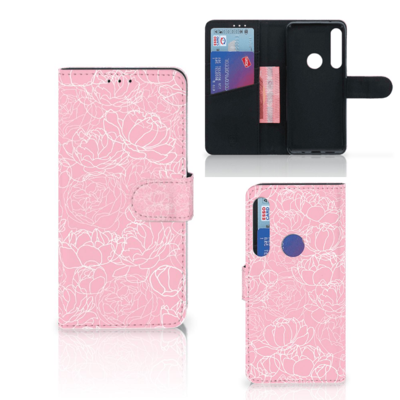 Motorola One Action Hoesje White Flowers Motorola One Action Hoesje White Flowers
