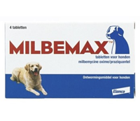 Milbemax ontwormingstabletten hond vanaf 5 kg 4 tabletten - thumbnail