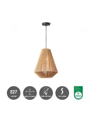 Home sweet home - hanglamp Vela 33 - natural - landelijk