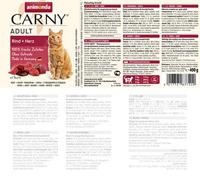 ANIMONDA Carny Adult Beef and hearts - nat kattenvoer - 400g - thumbnail