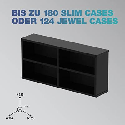 Glorious CD Box 180 CD meubel, zwart