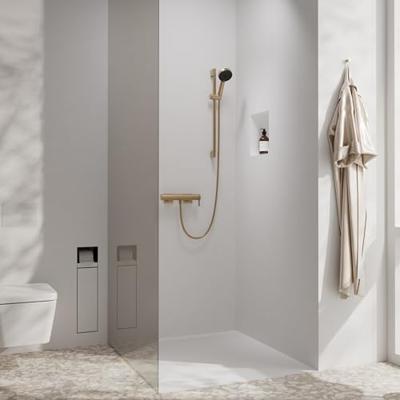 Hansgrohe Tecturis E ééngreeps douchekraan opbouw, Brushed Bronze
