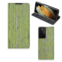 Samsung Galaxy S21 Ultra Book | Wallet Case | Green Wood - thumbnail