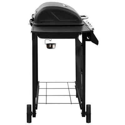 Gasbarbecue-grill met 4 branders zwart - thumbnail