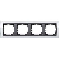 Gira Event Clear Zuiverwit / Antraciet 4-voudig - thumbnail