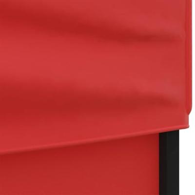 Partytent inklapbaar met zijwanden 3x3 m rood - thumbnail