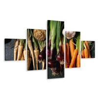 Schilderij - Groente variatie, 5 luik, Premium print - thumbnail