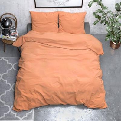 Zensation - Stone Washed Dekbedovertrek - Micropercal - Zalm Roze - 240 x 220